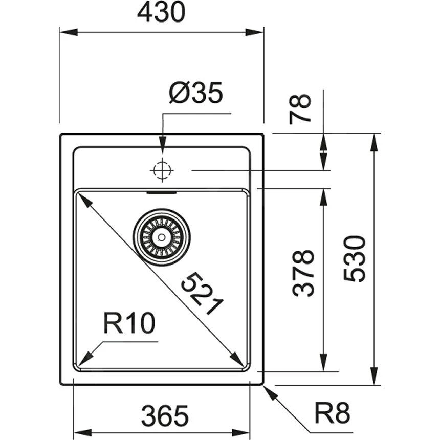 Franke Sets - Keukenset T51, Tectonite Spoelbak SID 610-40 En Keukenkraan FN 0147.031, Grijs/chroom 114.0508.414 4 Franke Sets - Keukenset T51, Tectonite Spoelbak SID 610-40 En Keukenkraan FN 0147.031, Grijs/chroom 114.0508.414 - Afbeelding 2