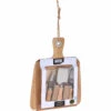 Excellent Houseware Bistro Kaasplank Bamboe Met 3 Messen 26 X 19 Cm -Keukengerei Winkel 101 0570 1 4