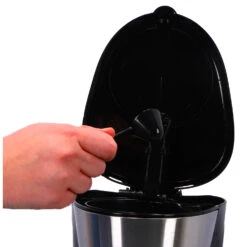 Inventum Koffiezetter 1.25l Zwart/rvs 10 Kopjes -Keukengerei Winkel 101 0855 4 1