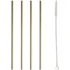 Gusta Rvs Rietjes + Borstel Goud 4 Stuks 2 Gusta Rvs Rietjes + Borstel Goud 4 Stuks -Keukengerei Winkel 101 1203 1 3