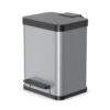 Hailo Öko Duo Plus Pedaalemmer 2X9L Metallic Grijs 1 Hailo Öko Duo Plus Pedaalemmer 2X9L Metallic Grijs -Keukengerei Winkel 101 1612 1 2