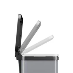 Hailo Öko Duo Plus Pedaalemmer 2X9L Metallic Grijs -Keukengerei Winkel 101 1612 4 1