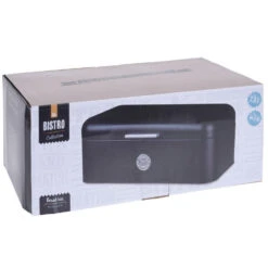 Excellent Houseware Broodtrommel Metaal Zwart42 X 22 X 16 Cm -Keukengerei Winkel 101 1970 2 1