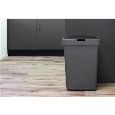 Sunware Delta Prullenbak Met Klep 50 L Antraciet 4 Sunware Delta Prullenbak Met Klep 50 L Antraciet - Afbeelding 2