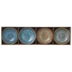 Excellent Houseware Snackschaaltjes Rustiek 4 Stuks 3 Assorti -Keukengerei Winkel 101 2485 3 1