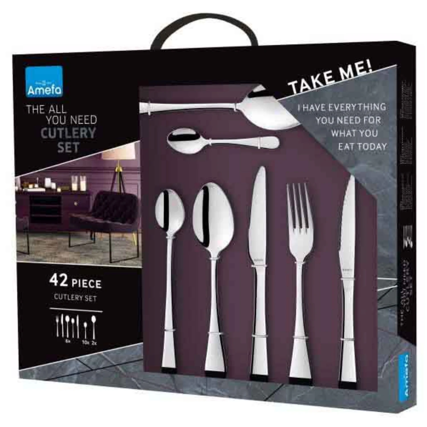 Amefa Rome Bestekset 42-delig 3 Amefa Rome Bestekset 42-delig