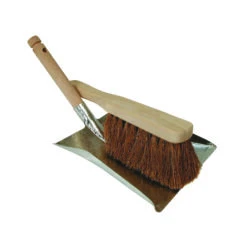 Luva Stofblik Metaal Met Houten Stoffer