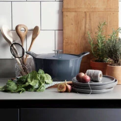 Cuisinox Gietijzeren Braadpan Ø24 Cm Denim Blue -Keukengerei Winkel 101 3231 2 1