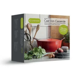 Cuisinox Gietijzeren Braadpan Ø29 Ovaal Volcan Rood Geëmailleerd -Keukengerei Winkel 101 3279 3 1