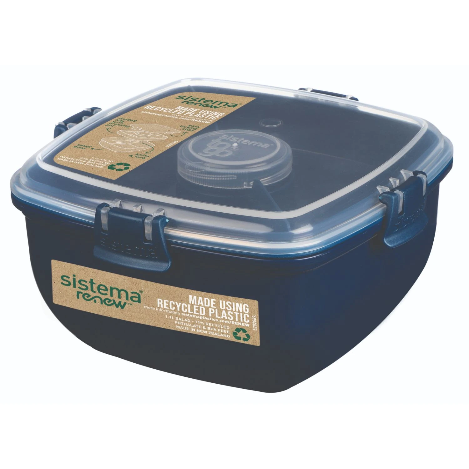 Sistema Renew Saladebak Meervaks 1.1 L Blauw 3 Sistema Renew Saladebak Meervaks 1.1 L Blauw