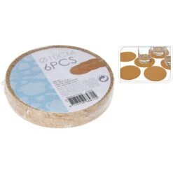 Excellent Houseware Glasonderzetter Kurk 6 Stuks Ø10 X 3 Mm -Keukengerei Winkel 101 4000 4 1