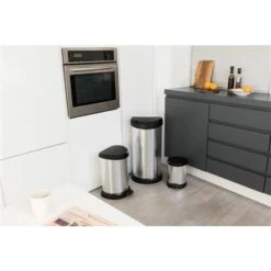 Curver Decobin Pedaalemmer Ovaal 20L Zilver 11 Curver Decobin Pedaalemmer Ovaal 20L Zilver -Keukengerei Winkel 101 5376 5 1