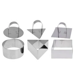 Merkloos Bakringen Set Van 4 3 Assorti Vormen -Keukengerei Winkel 101 5517 5