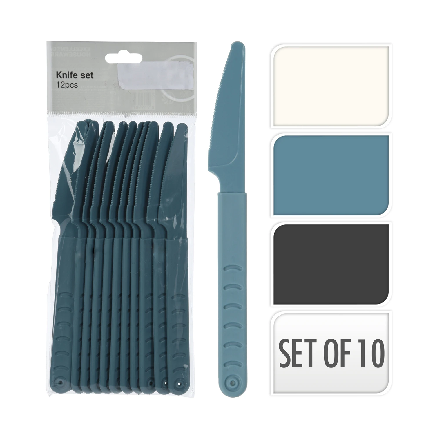 Excellent Houseware Messenset 18,5 Cm 12 Stuks 5 Excellent Houseware Messenset 18,5 Cm 12 Stuks - Afbeelding 3