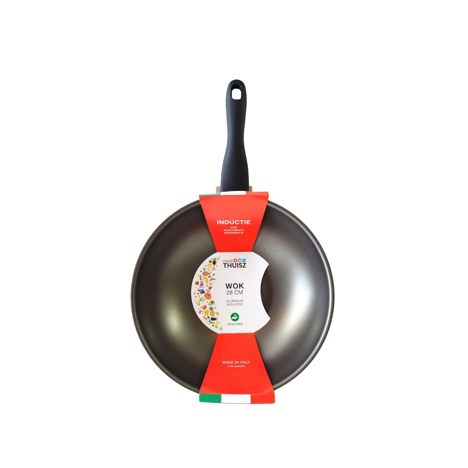 Thuisz Como Wok Ø28 Cm Inductie (voor Alle Warmtebronnen) 3 Thuisz Como Wok Ø28 Cm Inductie (voor Alle Warmtebronnen)