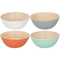 Merkloos Bamboe Schaal Ø17 X 7 Cm 4 Assorti 11 Merkloos Bamboe Schaal Ø17 X 7 Cm 4 Assorti -Keukengerei Winkel 101 9162 1