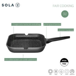 Sola Fair Cooking Grillpan 28 Cm -Keukengerei Winkel 101 9171 4 1