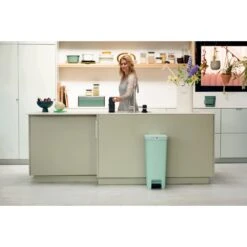 Brabantia StepUp Pedaalemmer 40 Liter Jade Groen -Keukengerei Winkel 102 0108 6 1