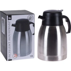 Excellent Houseware Koffiekan 1.5 Liter Rvs -Keukengerei Winkel 102 0600 3 1