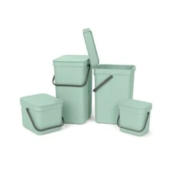 Brabantia Sort & Go Afvalbakje 3 Liter Jade Green -Keukengerei Winkel 102 1683 3 1