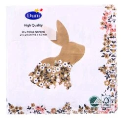 Paas Servetten Blooming Bunnies 24x24 Cm -Keukengerei Winkel 105 0762 2 1