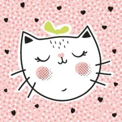 Servetten Playful Cat 33x33 Cm -Keukengerei Winkel 105 1228 1