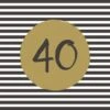 Servetten 40th Birthday 33x33 Cm -Keukengerei Winkel 105 1318 1
