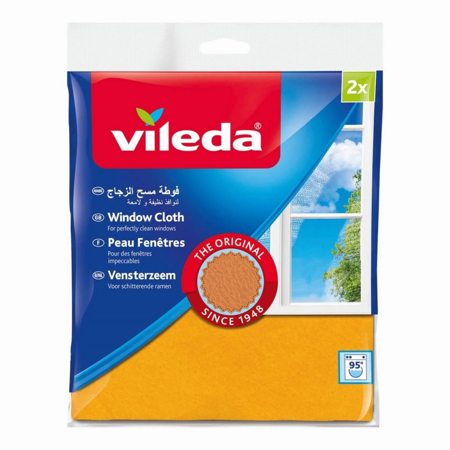 Vileda Vensterzeem +30% Microvezel 2 Stuks 3 Vileda Vensterzeem +30% Microvezel 2 Stuks