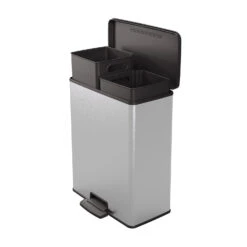 Curver Decobin Duo 26L/26L Zilver Metallic 10 Curver Decobin Duo 26L/26L Zilver Metallic -Keukengerei Winkel 141 1002 2 1