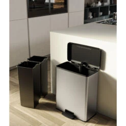 Curver Decobin Duo 26L/26L Zilver Metallic 14 Curver Decobin Duo 26L/26L Zilver Metallic -Keukengerei Winkel 141 1002 6 1