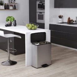 Curver Decobin Duo 26L/26L Zilver Metallic 15 Curver Decobin Duo 26L/26L Zilver Metallic -Keukengerei Winkel 141 1002 7 1