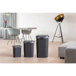 Curver Mistral Afvalbak Flat 25L Antraciet 8 Curver Mistral Afvalbak Flat 25L Antraciet -Keukengerei Winkel 141 2549 2 1