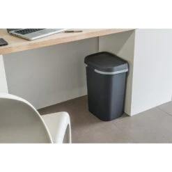 Curver Mistral Afvalbak Flat 25L Antraciet 11 Curver Mistral Afvalbak Flat 25L Antraciet -Keukengerei Winkel 141 2549 5 1