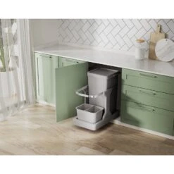 Eko Afvalemmer 20+4l Grijs Deco Inbouw -Keukengerei Winkel 141 3124 4 1