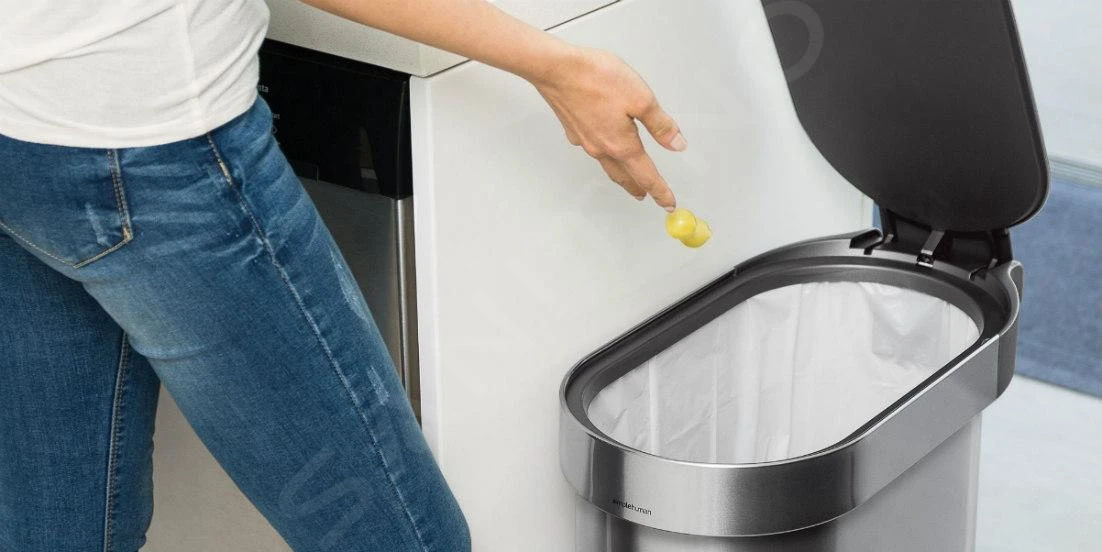 Simplehuman Afvalemmers - Afvalbak Slim 45 L, Gebrosteld Rvs CW2044 10 Simplehuman Afvalemmers - Afvalbak Slim 45 L, Gebrosteld Rvs CW2044 - Afbeelding 8