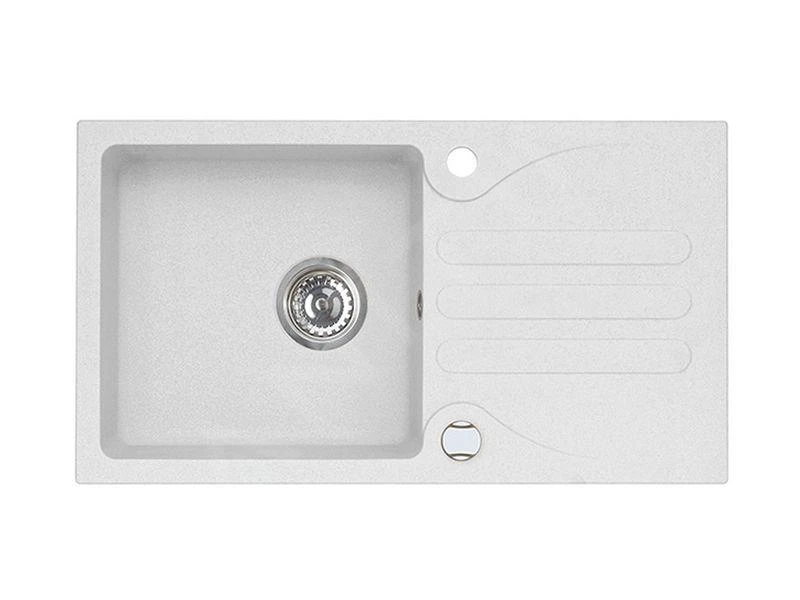 Alveus Galapagos - Granieten Spoelbak 770x430 Mm, Met Draaiknopbediening, Arctic 1100882 3 Alveus Galapagos - Granieten Spoelbak 770x430 Mm, Met Draaiknopbediening, Arctic 1100882
