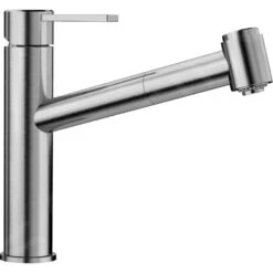 Blanco Ambis S - Keukenkraan Met Uittrekbare Handdouche, Geborsteld Rvs 523119