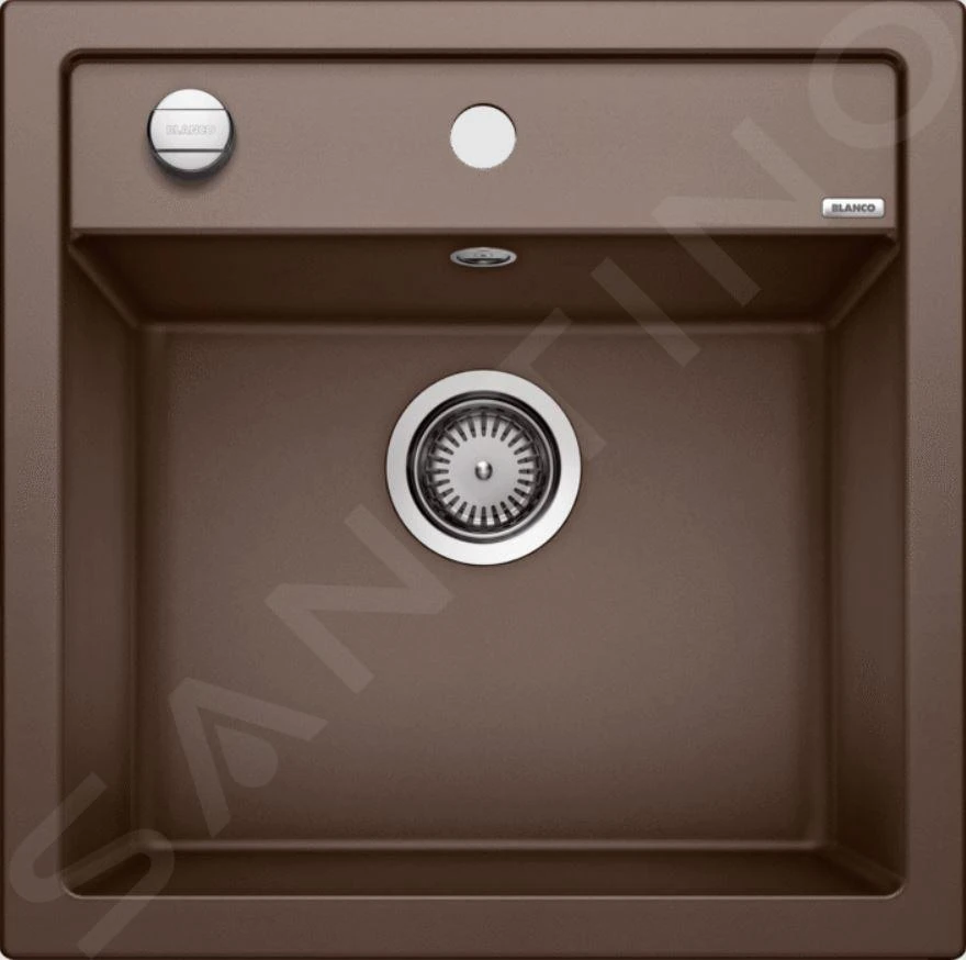 Blanco Dalago 5 - Silgranit Spoelbak, 515x510 Mm, Draaiknopbediening, Coffee 518529 3 Blanco Dalago 5 - Silgranit Spoelbak, 515x510 Mm, Draaiknopbediening, Coffee 518529