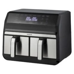 Keukengerei Winkel 5 Inventum Hetelucht Friteuse Dubbel 2x 4 L Rvs/ Zwart 1700W