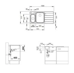 Blanco Axis III - Spoelbak, 1000x510 Mm, Met Accessoires, InFino, Rvs 522105 -Keukengerei Winkel 26162aa898993a66d0d31fa0