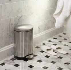 Simplehuman Afvalemmers - Afvalbak 6 L, Gebrosteld Rvs CW1834CB -Keukengerei Winkel 2edd14ec5ba2665d4ec727e7