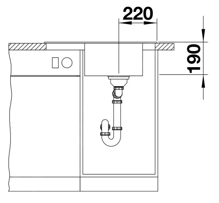 Blanco Elon 45 - Silgranit Spoelbak, 650x500 Mm, Met Draaiknopbediening En Accessoires, Zwart 525879 5 Blanco Elon 45 - Silgranit Spoelbak, 650x500 Mm, Met Draaiknopbediening En Accessoires, Zwart 525879 - Afbeelding 3