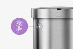 Simplehuman Afvalemmers - Afvalbak Met Sensor, 45 L, Gebrosteld Rvs ST2009 -Keukengerei Winkel 3b0155da9f151690679ed0ec