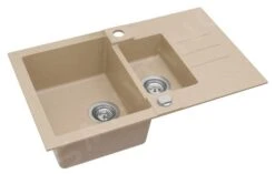 Alveus Rock - Granieten Spoelbak 780x480 Mm, Met Draaiknopbediening, Beige 1090954 -Keukengerei Winkel 3b12fe48af88758fe619ceb7