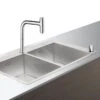 Hansgrohe Spoelbakken - Spoelbakset C71-F765-10 Spoelbak+keukenkraan, Chroom 43203000 1 Hansgrohe Spoelbakken - Spoelbakset C71-F765-10 Spoelbak+keukenkraan, Chroom 43203000 -Keukengerei Winkel 441401be641e5829ae0f52ea