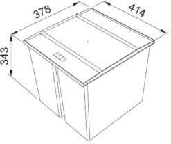 Franke Sorters - Easysort 450-2-0 Inbouw Prullenbak 121.0494.182 7 Franke Sorters - Easysort 450-2-0 Inbouw Prullenbak 121.0494.182 -Keukengerei Winkel 450bdd8b6a0e7632f74b756f