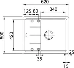 Franke Sets - Keukenset G95, Fragraniet Spoelbak BFG 611-62 En Keukenkraan Samoa, Mat Zwart/chroom 114.0675.660 -Keukengerei Winkel 472bca5abd045f6360f811bb