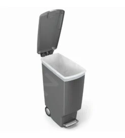 Simplehuman Afvalemmers - Afvalbak Slim 40 L, Grijs CW1363 -Keukengerei Winkel 4eaaf2b37fa01348a2add8c3