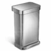 Simplehuman Afvalemmers - Pedaalemmer Met Zakenhouder, 45 L, Gebrosteld Rvs CW2024 -Keukengerei Winkel 4ff9bf8bffbad47beb50a3a1