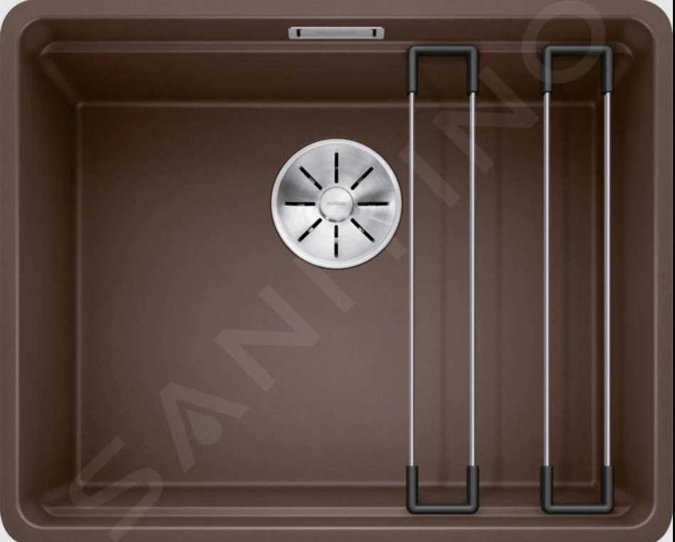Blanco Etagon 500 - Silgranit Spoelbak, 527x427 Mm, Met Verschuifbare Rails, Koffie 526348 3 Blanco Etagon 500 - Silgranit Spoelbak, 527x427 Mm, Met Verschuifbare Rails, Koffie 526348